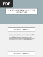 Teaching Methodology For Literature