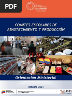 Orientación Comites Escolares de Abastecimiento y Produccion Octubre 2021