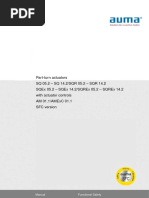 Part-Turn Actuators SQ 05.2 - SQ 14.2/Sqr 05.2 - SQR 14.2 Sqex 05.2 - Sqex 14.2/sqrex 05.2 - Sqrex 14.2 With Actuator Controls Am 01.1/amexc 01.1 SFC Version
