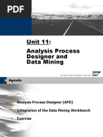 Unit 11: Analysis Process Designer and Data Mining