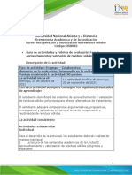 Guia de Actividades y Rúbrica de Evaluacion - Fase 4 - Aprovechamiento y Valoración de Residuos Sólidos Peligrosos