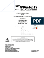 Owner'S Manual FOR Duoseal® Vacuum Pumps Models: 1400, 1405, 1402, 1376, 1397, 1374, 1399, 1380, 1392