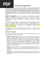 Contrato de Confidencialidad