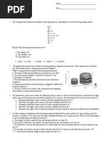 AP Stats S1 Midterm Exam (2021) MC