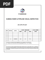 Subsea Riser Pipeline Visual Inspection Procedure