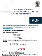 V TRANSFORMACIONES % PPM