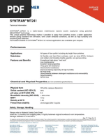 SYNTRAN MT241 Technical Data Sheet