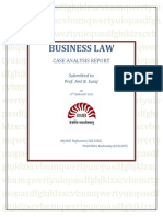 Business Law: Case Analysis Report