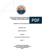 Proyecto de Investigacion Turismo Sostenible Como Estrategia y Logistica para La Competitividad y Desarrollo en El Distrito de Santa Marta.