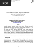 Calculation of Multistage Impulse Circuit and Its Analytical Function Parameters