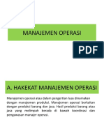 Pert. 1. Hakekat Manajemen Operasi