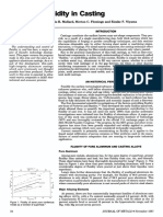 Aluminum Fluidity in Casting: Francois R. Mollard, Merton C. Flemings and Eisuke F. Niyama