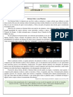 Atividade 17 - 9º CIE - Sistema Solar No Universo