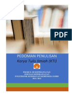 Pedoman KTI Prodi D III Kep 21-22