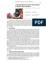 Energy Savings Through Electric-Assist Turbocharger For Marine Diesel Engines