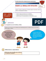 Tema 01 - Elaboramos La Cedula de Votacion