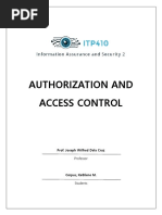 Authorization and Access Control