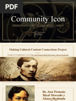 Community Icon: Presentation By: Nicole Anne C. Soria