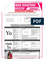 La Conjugacion Verbal para Segundo de Secundaria