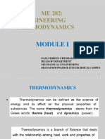 MET 202 Thermodynamics - Module 1