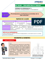 VIII EXPERIENCIA DE APRENDIZAJE - ACT 4 - 3° y 4° GRADO