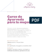 A Curso Ayurveda para La Mujer