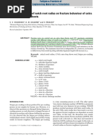 Study of Influence of Notch Root Radius