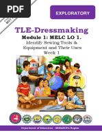 TLE-Dressmaking: Module 1: MELC LO 1