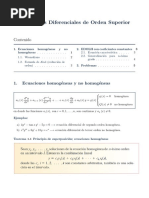 Ecuaciones Diferenciales de Orden Superior