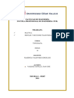 Trabajo de Practica - Perfiles y Secciones Transversales - Vasquez Castillo Juan Jose - Topografia - Seccion - A1