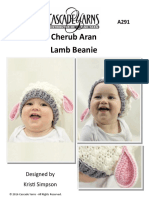 Cherub Aran Lamb Beanie: Designed by Kristi Simpson