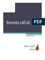 Bienvenidos A MATLAB: Filánder A. Sequeira Chavarría