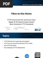 Fibre-to-the-Home: FTTH Environment For South East Asian Region & The Road Forward Toward Next Generation FTTH Standards