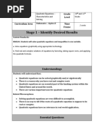 UbD Lesson Plan - Algebra II