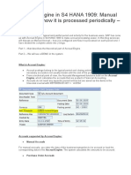 Accrual Engine in S4 HANA 1909