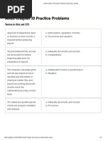 Audit Chapter 10 Practice Problems Flashcards - Quizlet