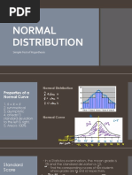 Normal Distribution: Simple Test of Hypothesis