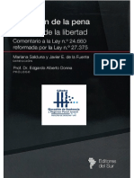 Ejecución de La Pena Privativa de La Libertad - Salduna & de La Fuente