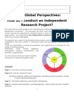 IGCSE Global Perspectives: How Do I Conduct An Independent Research Project?