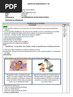 Sesión de Aprendizaje Viernes 01