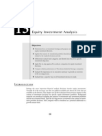 Chapter 13 - Equity Investment Analysis