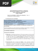 Guia de Actividades y Rubrica de Evaluacion - Fase 2 - Introducción Al Análisis Espacial