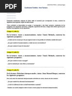 Cuestionario Temático Amor Humano - Actividad Grupal