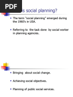 What Is Social Planning?