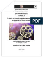 Trabajo de Investigación Documental Ley de Bragg y Difracción de Rayos X