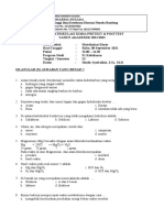 Soal Matrikulasi Kimia S1 Kebidanan 2021-2022