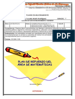 Planes de Mejoramiento - Grado Primero - Cuarto Periodo - Ginse 2021