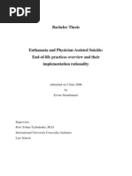 Euthanasia and Physician-Assisted Suicide: End-Of-Life Practices Overview and Their Implementation Rationality