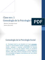 Genealogia de La Psicologia Social - Clase 1 2021