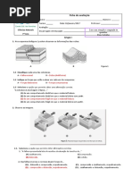 Ficha de Avaliação - Deformações de Rochas e Vulcanismo - 7ºano - CORREÇÃO